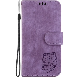 Кожаный чехол-книжка Cute Tiger для Xiaomi Redmi 15C (EU) фото 1 из 4