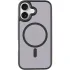 TPU+PC чехол Metal Buttons with Magnetic Fit для Apple iPhone 17 (6.3") – Черный / Black. Фото 3 из 6