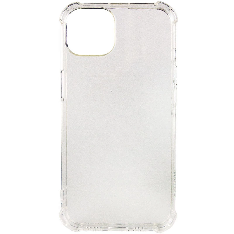 Ультратонкий силиконовый чехол GETMAN с крытыми бортами для Apple iPhone 13 (6.1") – Бесцветный (прозрачный). Фото 1 из 8