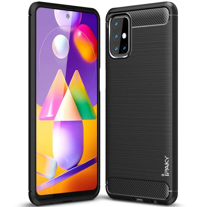 

Силиконовый чехол iPaky Slim для Samsung Galaxy M31s (Черный), Чорний