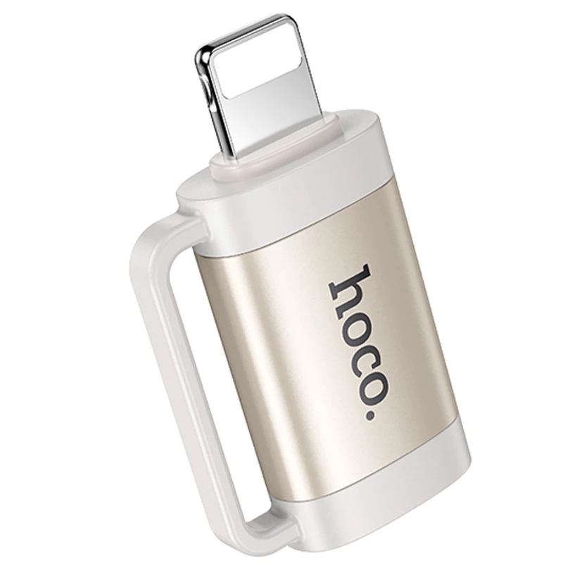 Перехідник Hoco UA31B OTG Lightning male to Type-C female – Gray. Фото 1 з 5