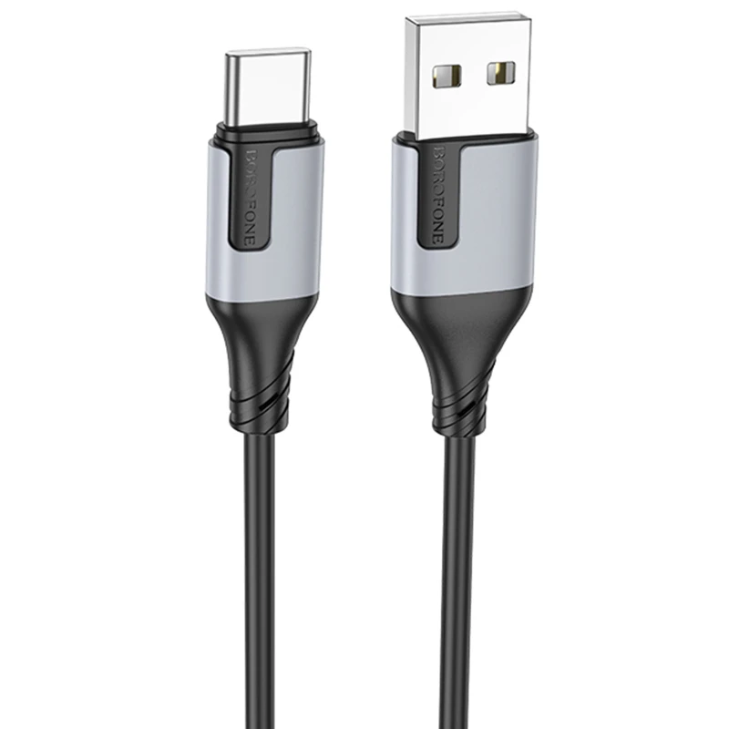 Дата кабель Borofone BX101 Creator USB to Type-C 3A (1m) – Black. Фото 1 из 5