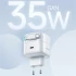 МЗП Usams US-CC202 GaN With Type-C Magnetic Retractable Cable Module XMF Ser. 35W (2USB-C) – White. Фото 4 з 8