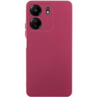 Чохол Silicone Case Lakshmi з закритою камерою на Xiaomi Redmi 13C — Бордовий / Marsala