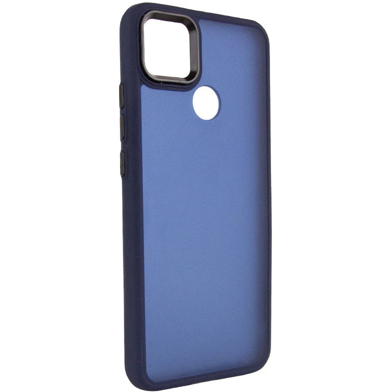 Чехол TPU+PC Lyon Frosted на Xiaomi Redmi 9C – Синий / Navy Blue. Фото 2 из 7