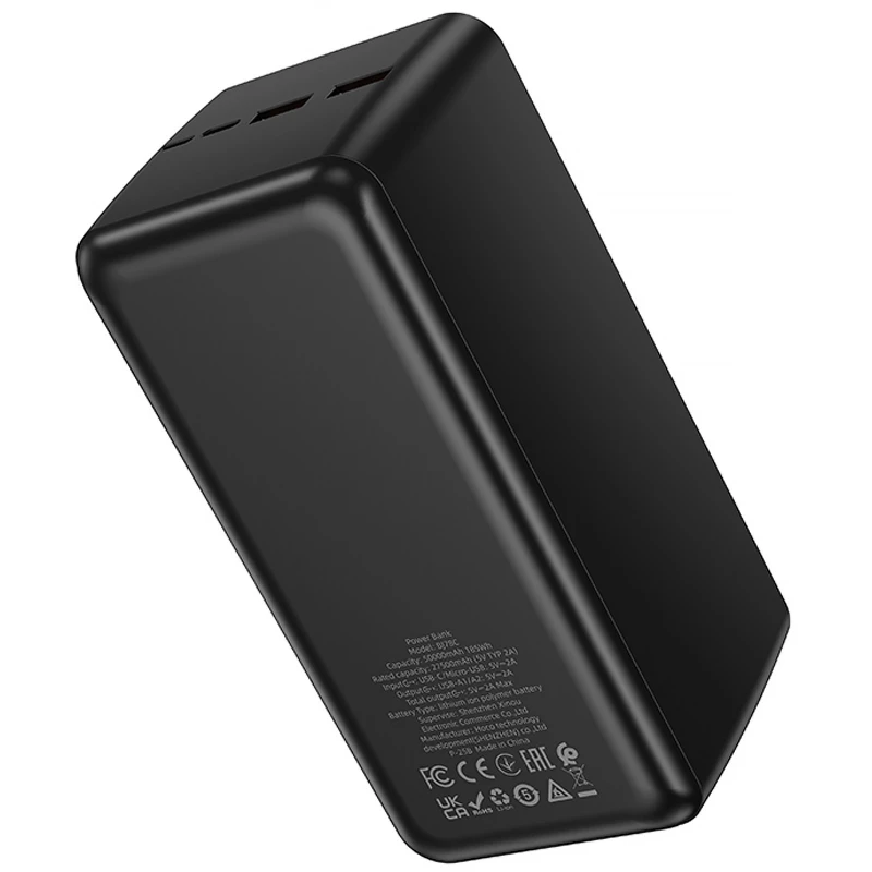 Портативное ЗУ Power Bank Borofone BJ80C Clever 22.5W+PD20W 50000 mAh – Black. Фото 3 из 4