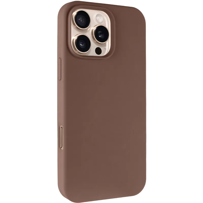 Чехол Silk Full Protective (AA) NO LOGO для Apple iPhone 16 Pro Max – Коричневый / Brown. Фото 2 из 6