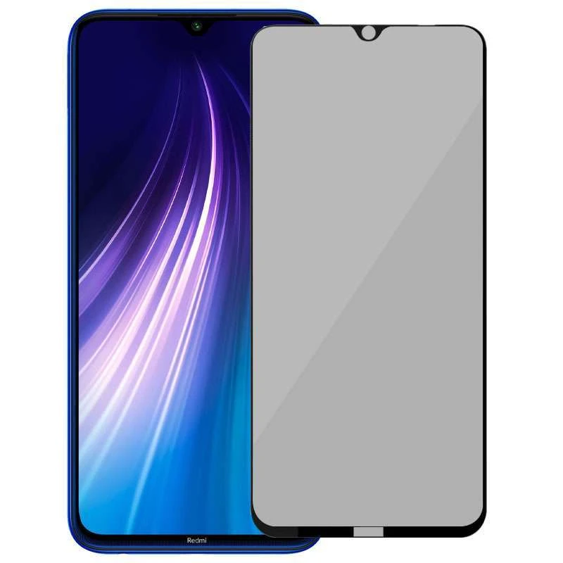 

Захисне скло з ефектом антишпигун на Xiaomi Redmi Note 8T (Чорний)