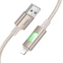 Дата кабель Hoco U144 New USB to Lightning 2.4A (1.2m) – Gold. Фото 3 з 4