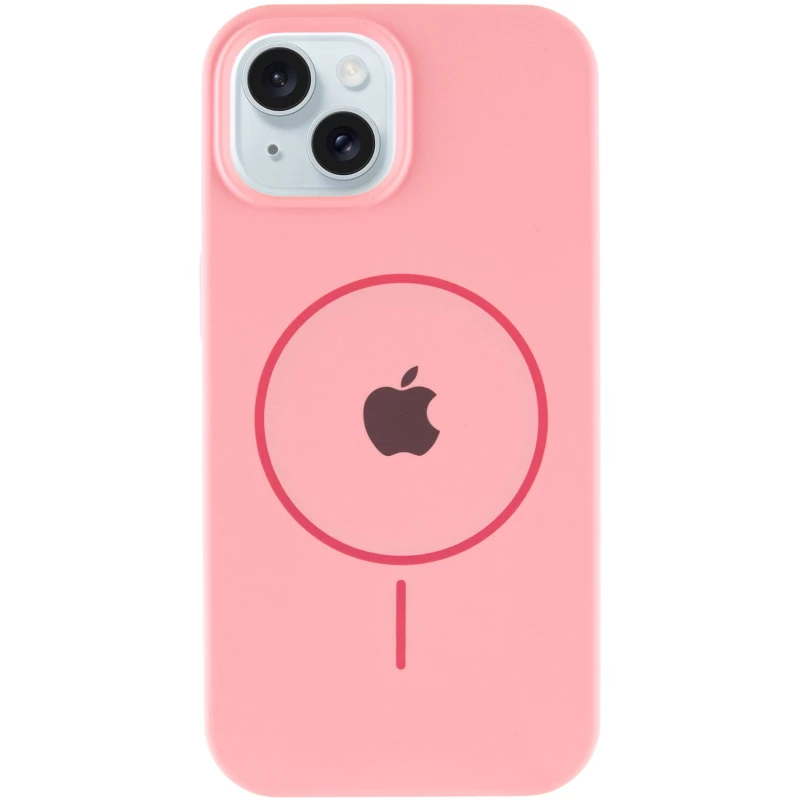 Чохол Silicone Armor Max with MagSafe для Apple iPhone 14 (6.1") – Рожевий / Light pink. Фото 3 з 6
