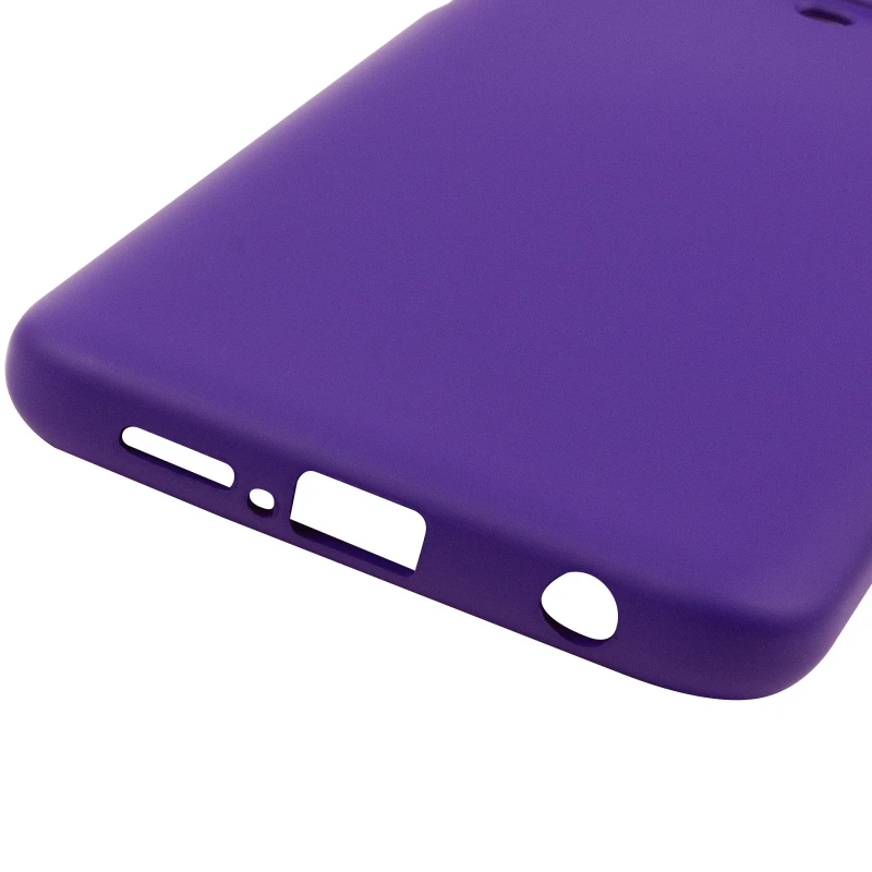 Цветной силиконовый чехол GETMAN с закрытой камерой на Xiaomi Redmi Note 9s / Note 9 Pro / Note 9 Pro Max – Фиолетовый / Ultra Violet. Фото 6 из 6