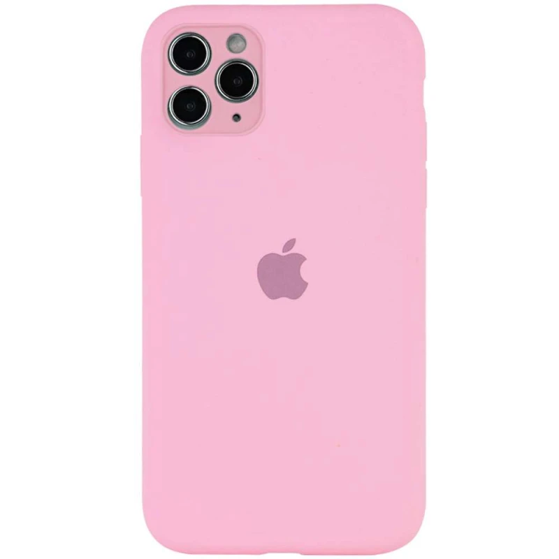 

Чехол Silicone Case с защитой камеры для Apple iPhone 11 Pro Max (6.5") (Розовый / Light pink), Рожевий / light pink