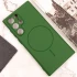 Чохол Silicone Cover Lakshmi Full Camera (AA) with Magnetic Fit для Samsung Galaxy S24 Ultra – Зелений / Dark green. Фото 5 з 9