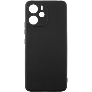 Цветной силиконовый чехол с защитой камеры для Xiaomi Redmi Note 14 4G (Europe version) — Черный / Black