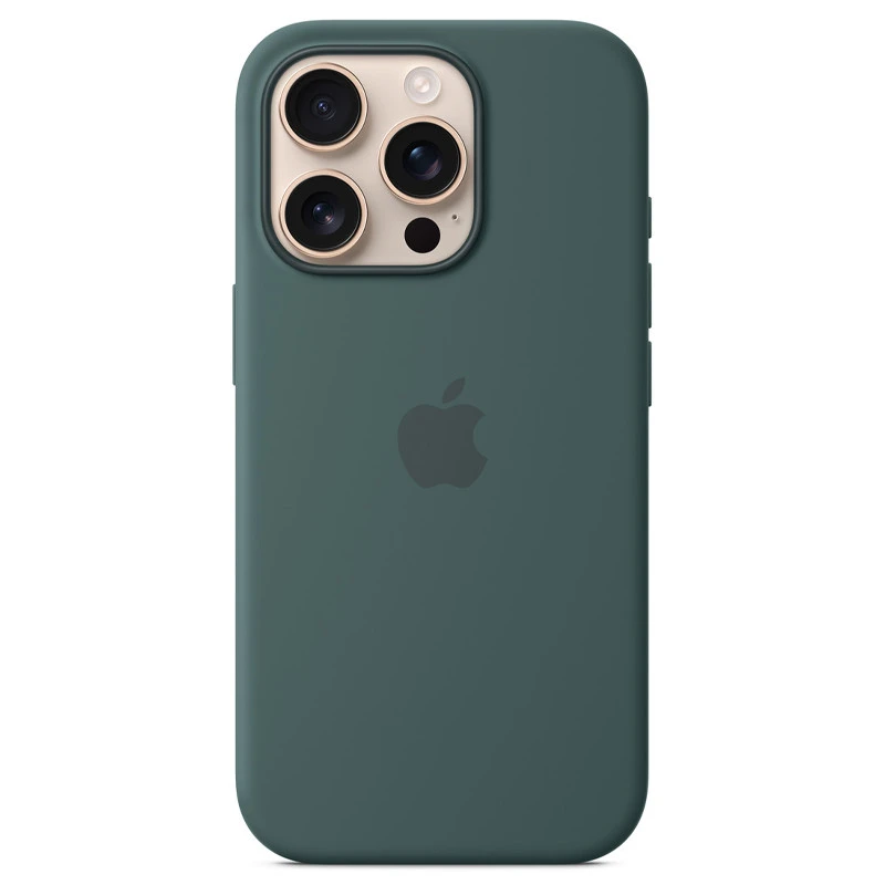 Чохол Silicone case (AAA) with Magsafe and Animation для Apple iPhone 16 Pro – Lake Green. Фото 2 з 3