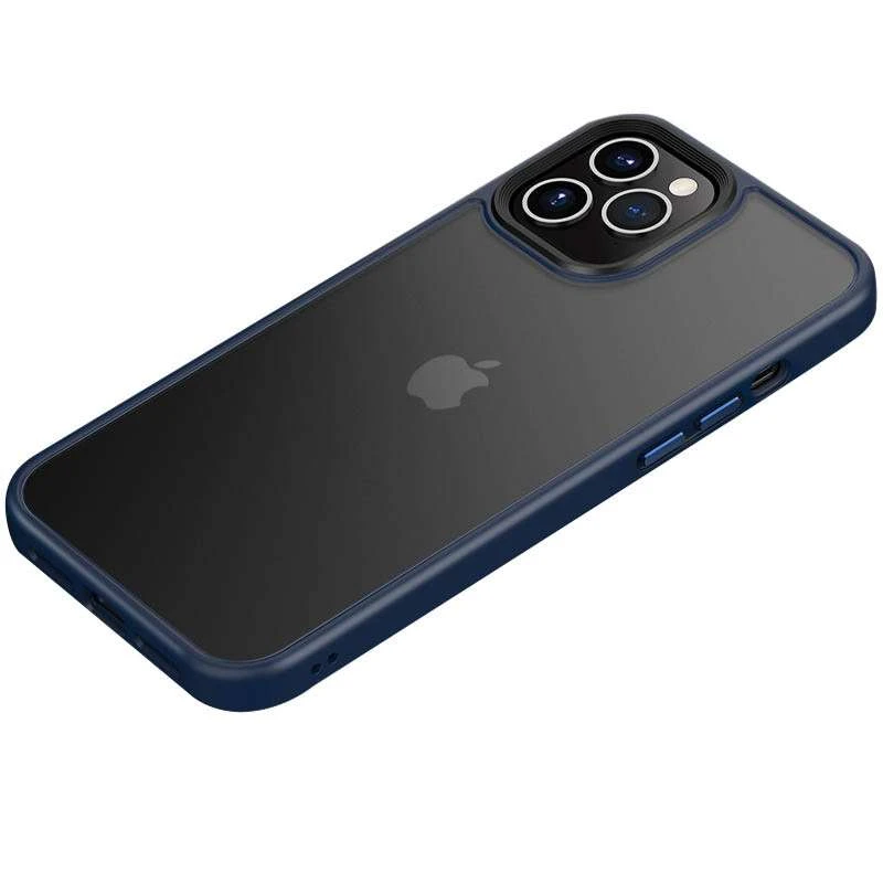 TPU+PC з металевими кнопками на Apple iPhone 11 Pro (5.8") – Синій / Navy Blue. Фото 1 з 2