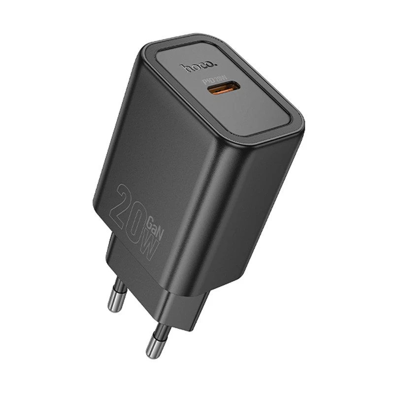 МЗП Hoco N60 Gentle PD20W (1USB-C) – Black. Фото 1 з 4