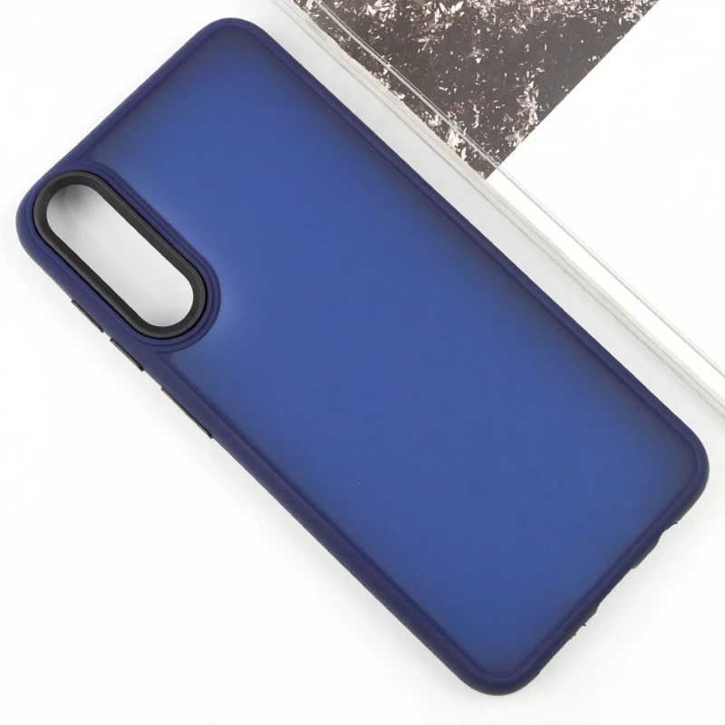 Чохол TPU+PC Lyon Frosted на Samsung Galaxy A50 (A505F) / A50s / A30s – Синій / Navy Blue. Фото 4 з 12