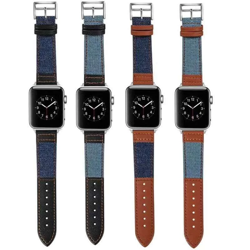 Ремінець джинс+шкіра для Apple Watch 38/40mm фото 1 з 1