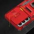 Ударостійкий чохол Square Ring зi шторкою на камеру на Samsung Galaxy S25 FE – Червоний / Red. Фото 9 з 13
