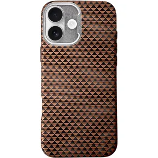 Чохол TPU+PC KVZV Triangular Pattern with Magnetic Fit для Apple iPhone 17 (6.3") — Khaki
