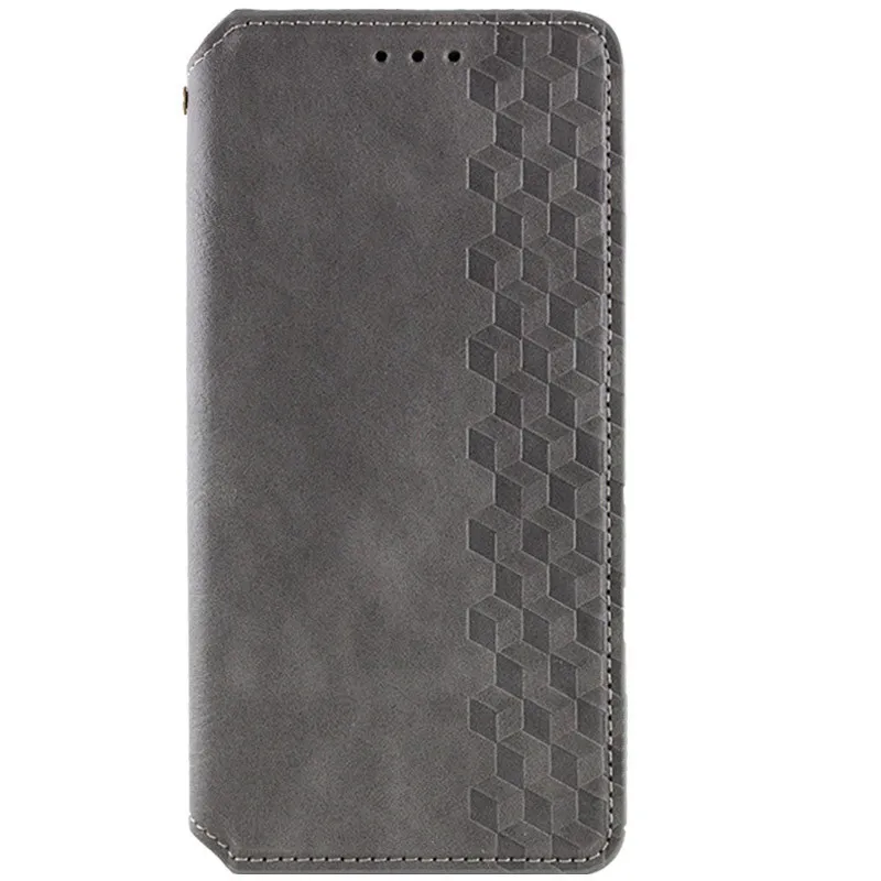 Чехол книжка GETMAN Cubic для Xiaomi 14 – Серый. Фото 1 из 7