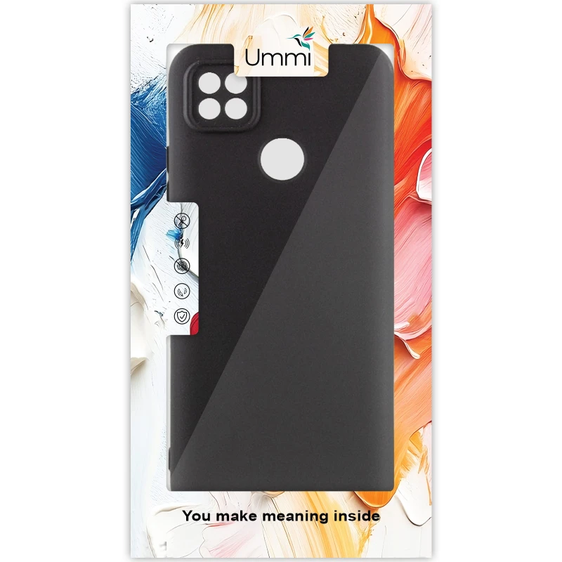 Чехол Silicone Cover Ummi Lakshmi Full Camera (AA) для Xiaomi Redmi 10A – Черный / Black. Фото 3 из 3
