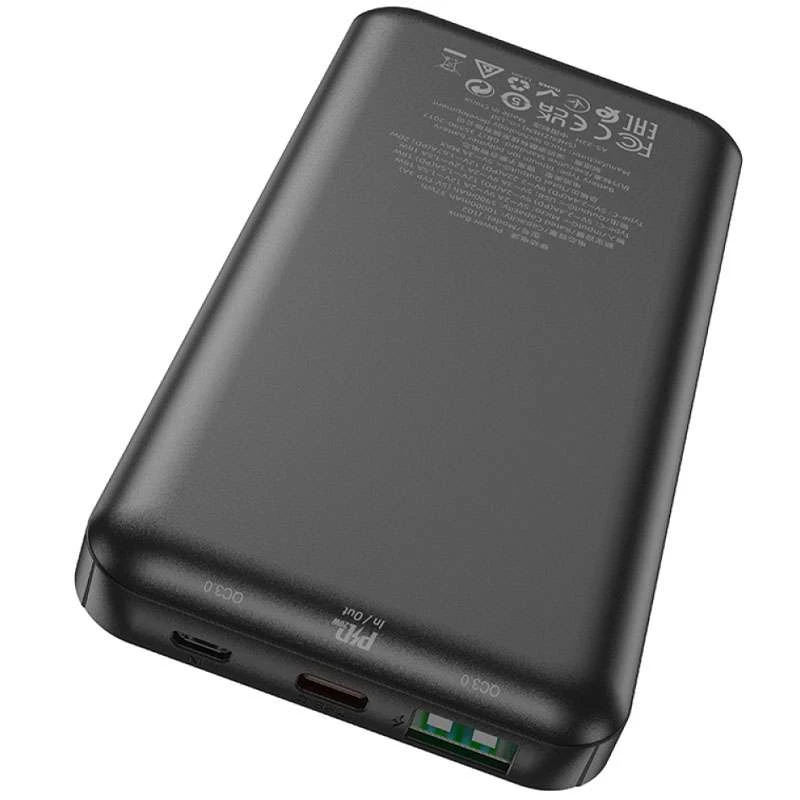 Портативний зарядний пристрій Power Bank Hoco J102 Cool figure PD20W+QC3.0 10000 mAh – Black. Фото 3 з 4