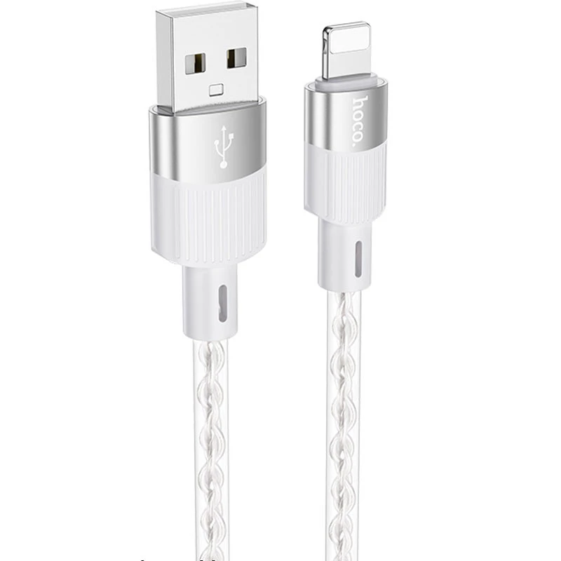 

Дата кабель Hoco X99 Crystal Junction USB to Lightning (1.2m) (Gray)