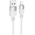 Дата кабель Hoco X99 Crystal Junction USB to Lightning (1.2m) – Gray. Фото 1 з 5
