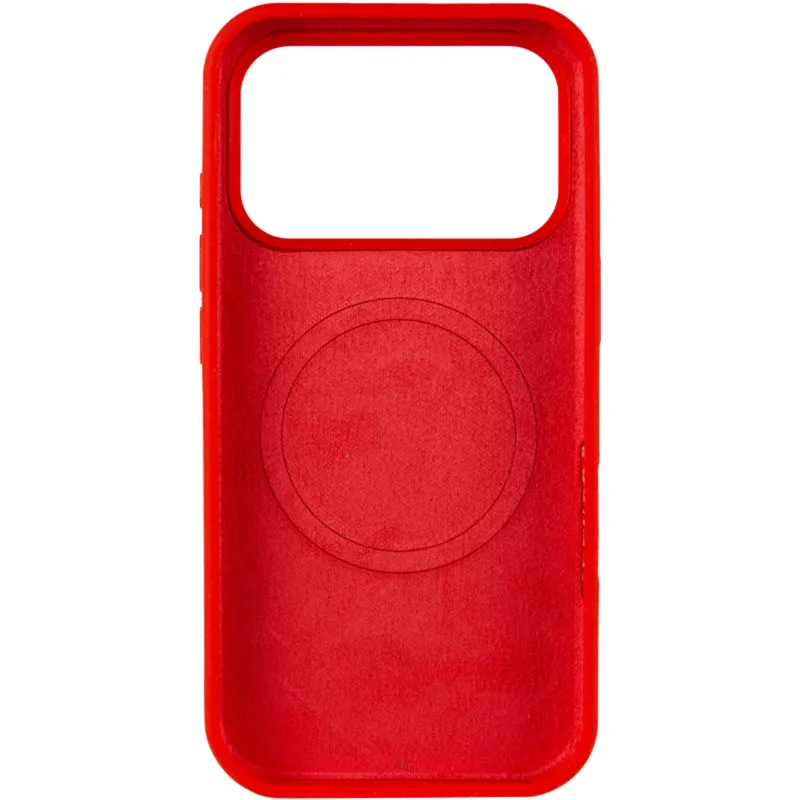 Чохол Silk (AA) NO LOGO with Magnetic Fit для Apple iPhone 17 Pro (6.3") – Червоний / Red. Фото 4 з 6