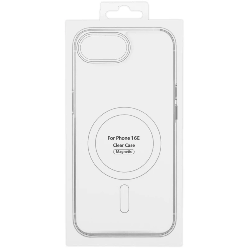 Прозрачный TPU чехол с MagSafe на Apple iPhone 17e (6.1") – Clear. Фото 8 из 15