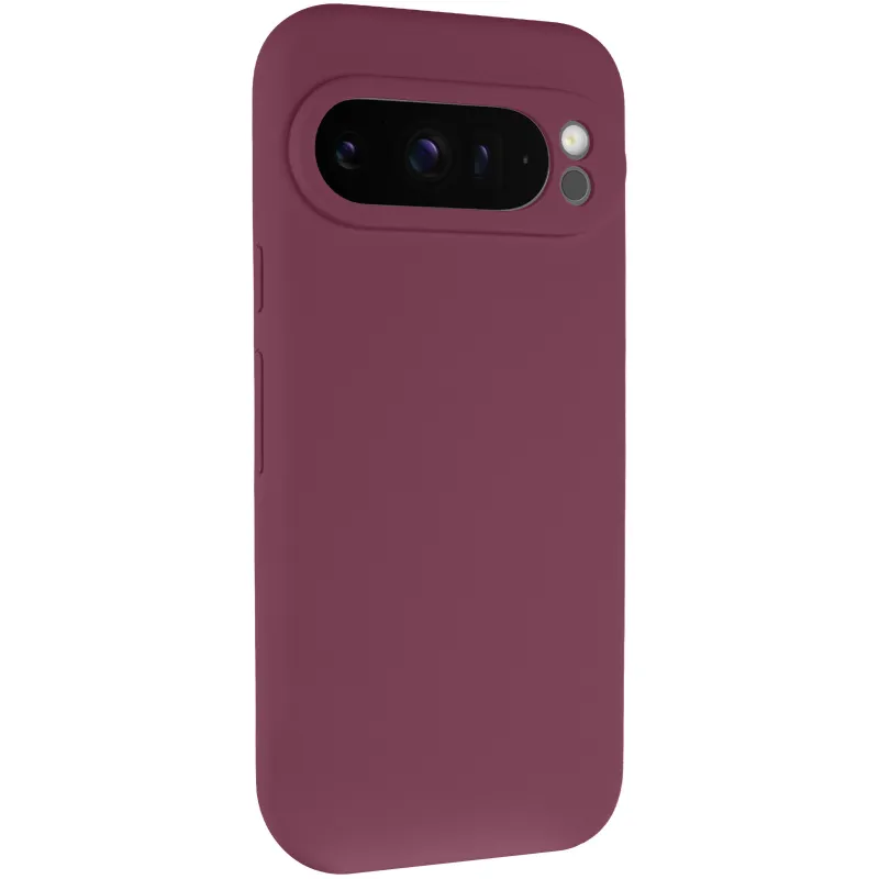 Чохол Silicone Case Lakshmi Premium із закритою камерою для Google Pixel 9 Pro XL – Бордовий / Plum. Фото 1 з 8