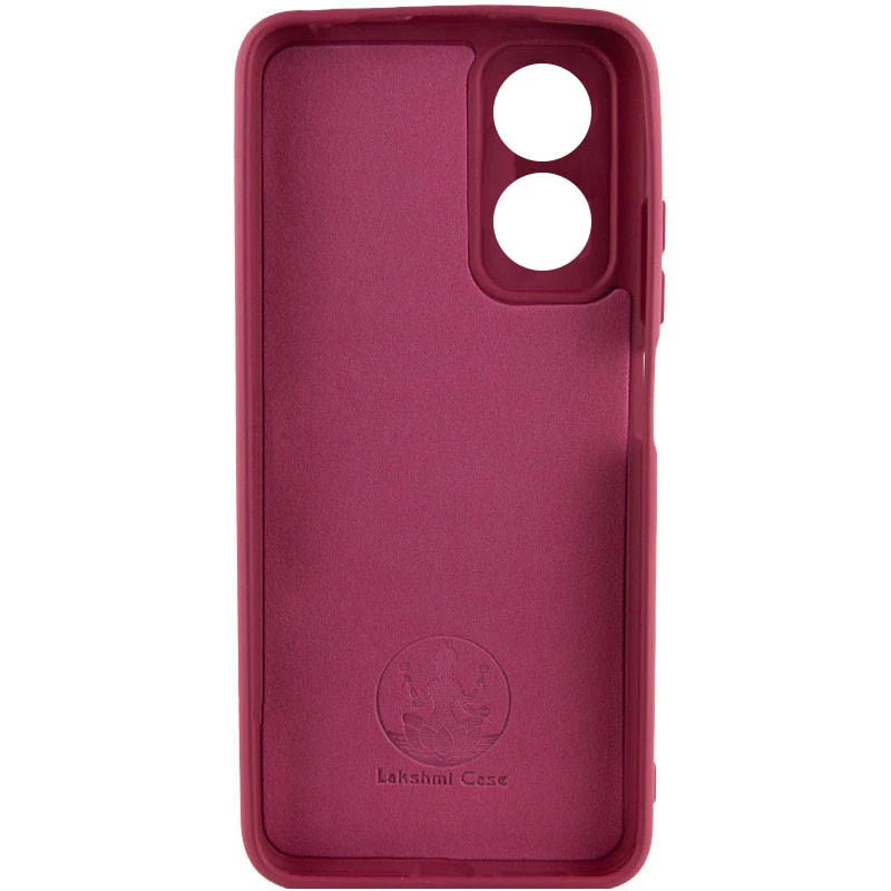 Чохол Silicone Case Lakshmi з закритою камерою на Oppo A17 – Бордовий / Marsala. Фото 2 з 4