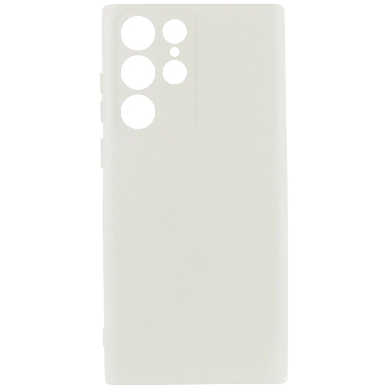 Чехол Silicone Case Lakshmi Plus с закрытой камерой для Samsung Galaxy S25 Ultra – Белый / White. Фото 1 из 1