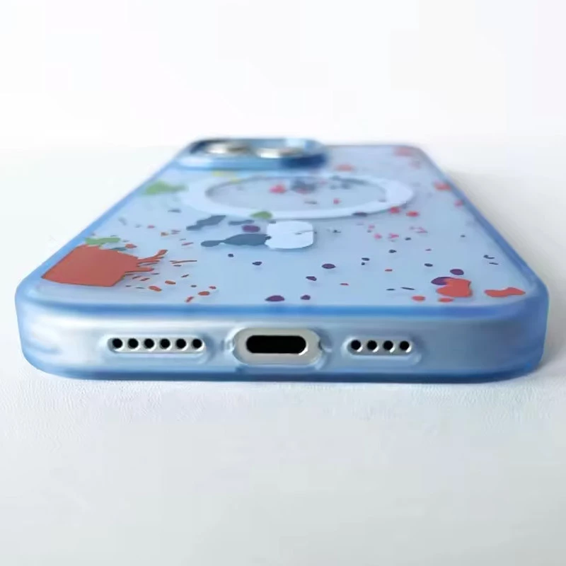 Чехол абстракция рисования с MagSafe для Apple iPhone 12 Pro (6.1") – Lazure. Фото 4 из 6