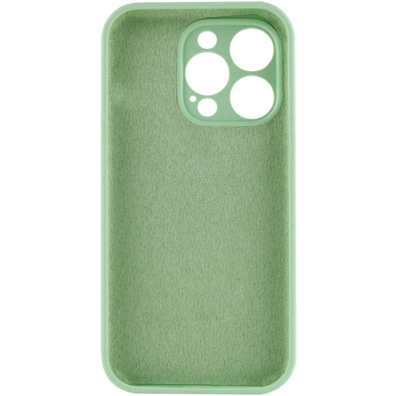 Чохол з захистом камери Silicone Case для Apple iPhone 14 Pro Max (6.7") – Зелений / Pistachio. Фото 3 з 5