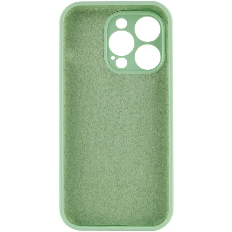 Чехол с закрытым низом Silicone Case для Apple iPhone 16 Pro Max – Зеленый / Pistachio. Фото 8 из 13