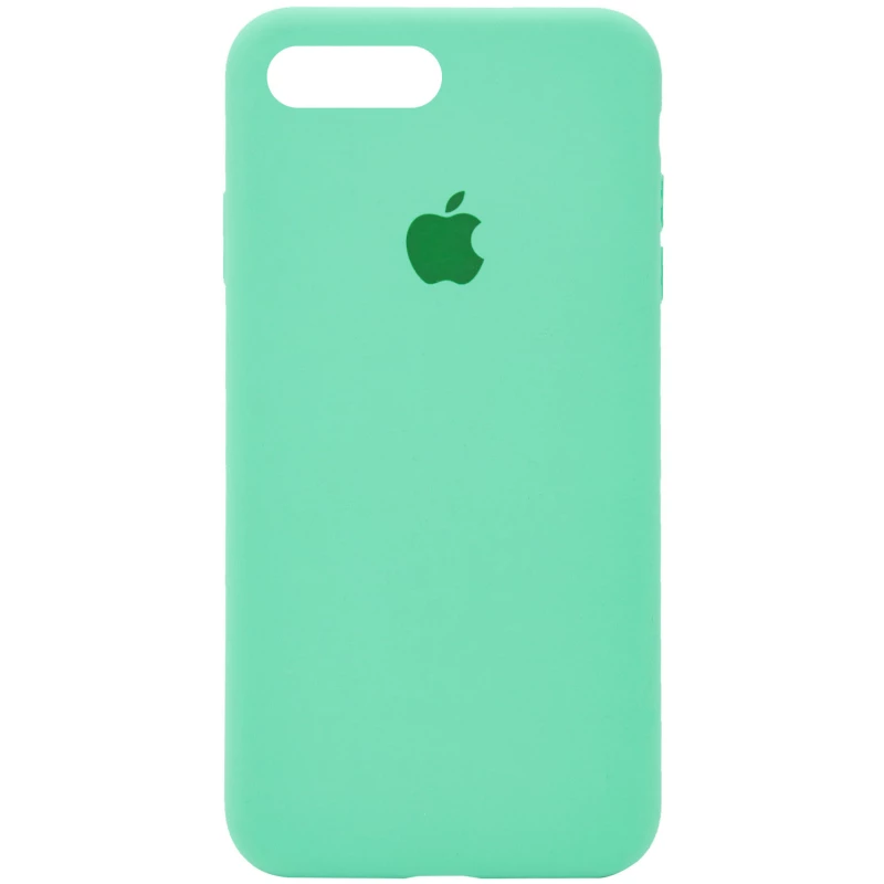 

Чехол Silicone Case с закрытым низом для Apple iPhone 7 plus / 8 plus (Зеленый / Spearmint), Зелений / spearmint
