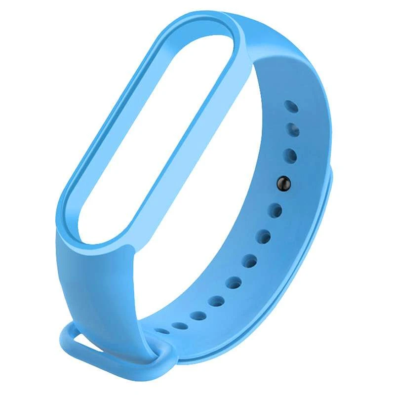 

Силиконовый ремешок для Xiaomi Mi Band 3/4 (Голубой / Blue), Блакитний / blue