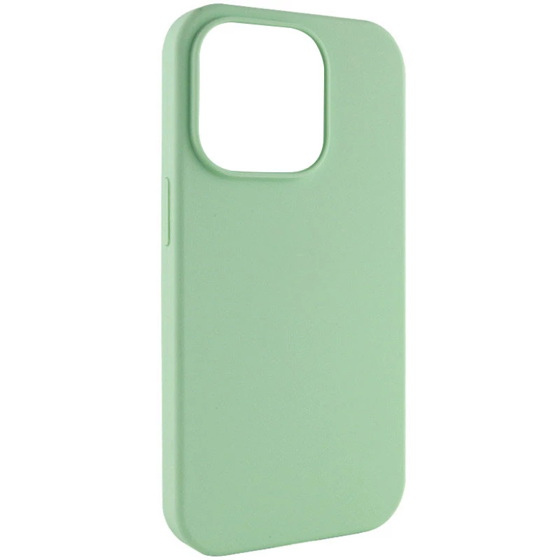 Чехол с закрытым низом Silicone Case для Apple iPhone 16 Pro Max – Зеленый / Pistachio. Фото 13 из 13