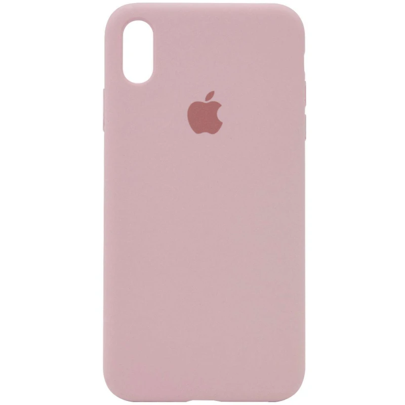 

Чехол Silicone Case с закрытым низом для Apple iPhone XS Max (6.5") (Розовый / Pink Sand), Рожевий / pink sand