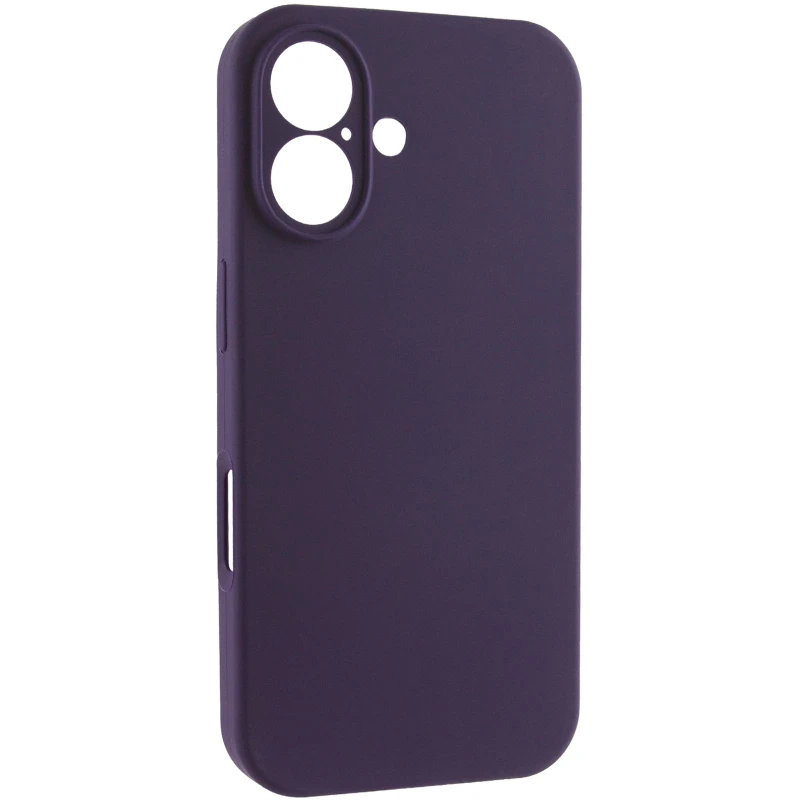 Чехол Silk Full Camera Protective (AA) NO LOGO для Apple iPhone 16 – Фиолетовый / Elderberry. Фото 2 из 8
