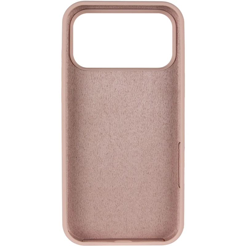 Чехол с закрытым низом Silicone Case для Apple iPhone 18 – Розовый / Pink Sand. Фото 3 из 5