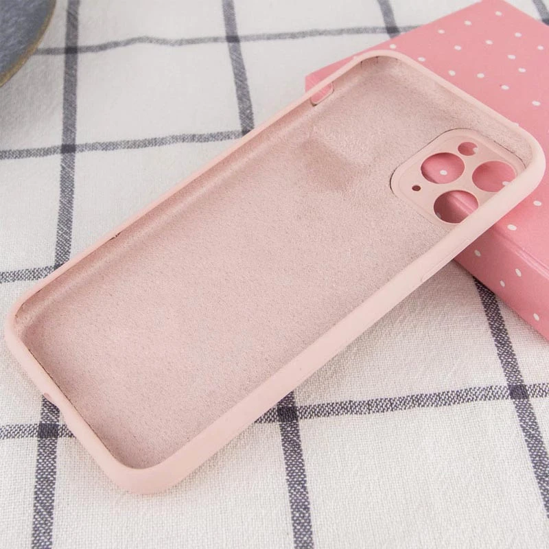 Чохол Silk Full Camera Protective (AA) NO LOGO для Apple iPhone 12 Pro (6.1") – Рожевий / Chalk Pink. Фото 2 з 2