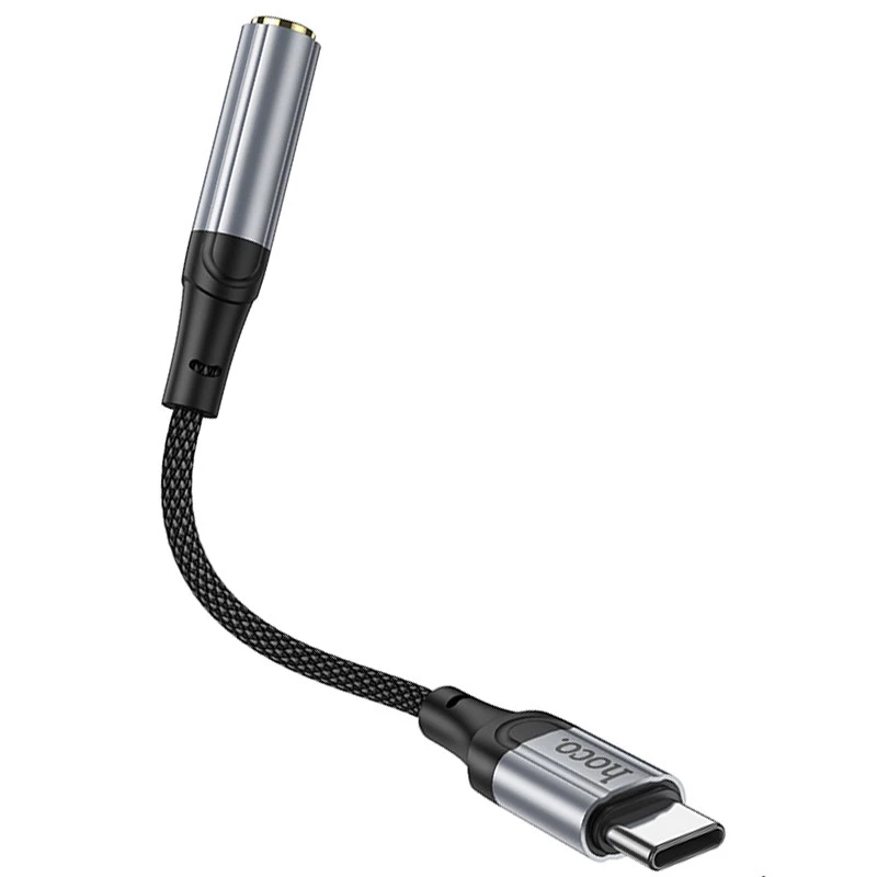 Перехідник Hoco LS36 Fresh Type-C to 3,5 AUX – Black. Фото 3 з 7