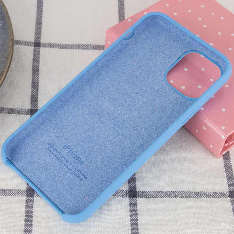 Чехол Silicone Case для Apple iPhone 11 Pro (5.8") – Голубой / Cornflower. Фото 3 из 3
