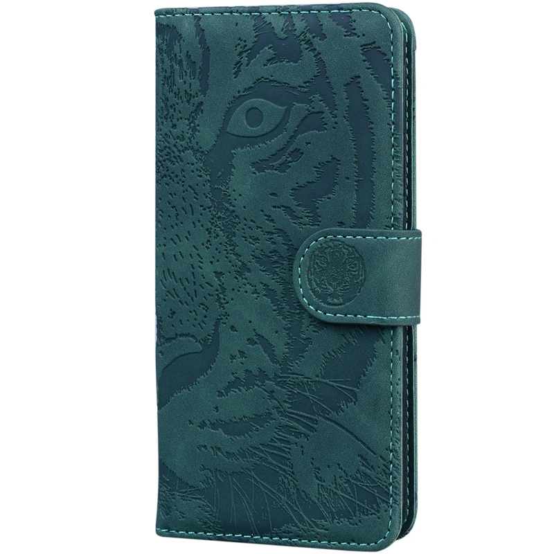Кожаный чехол-книжка Tiger для Samsung Galaxy A26 5G – Green. Фото 1 из 5