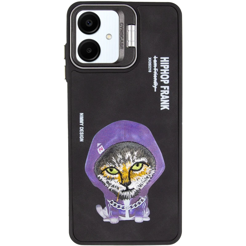 TPU+PC чохол з тваринами для Samsung Galaxy A06 – Black Cat. Фото 16 з 17