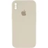 Чохол Silicone Case Square з захистом камери на Apple iPhone XS (5.8") – Бежевий / Antigue White. Фото 1 з 1